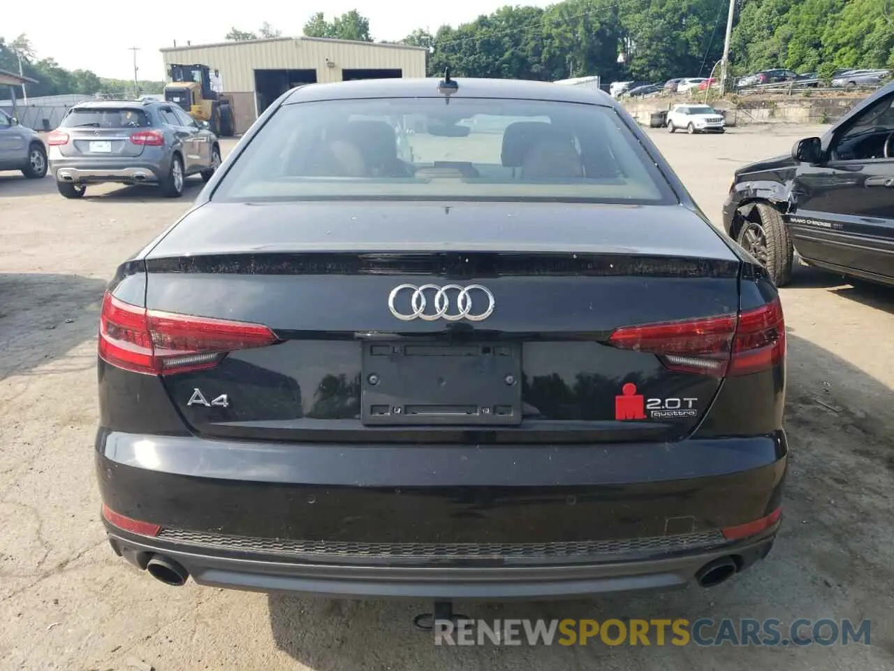 6 fotografías del automóvil dañado WAUENAF43HN040740 AUDI A4 2017