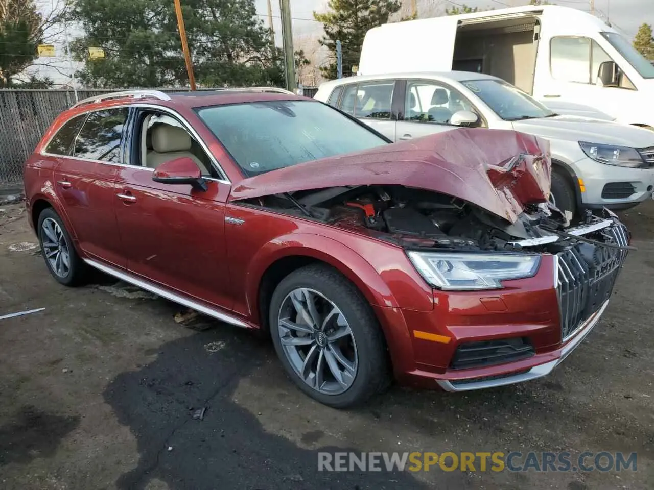 4 fotografías del automóvil dañado WA18NAF43JA142871 AUDI A4 2018