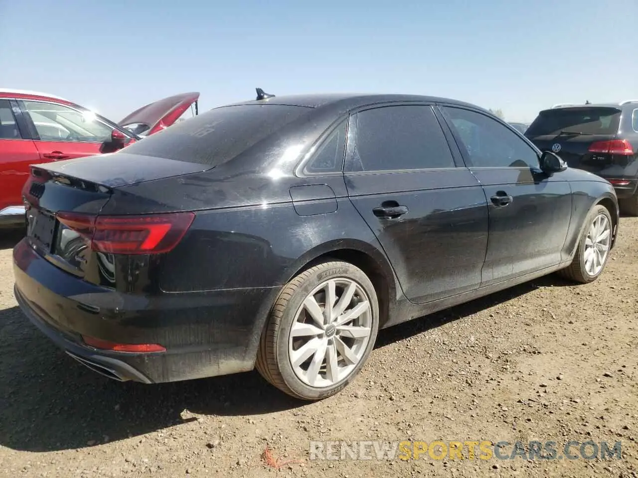 3 fotografías del automóvil dañado WAUANAF44KA054031 AUDI A4 2019