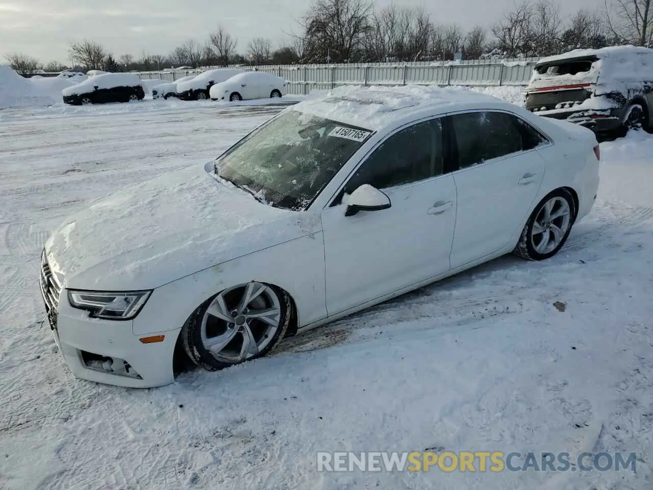 1 fotografías del automóvil dañado WAUBNAF40KN011030 AUDI A4 2019