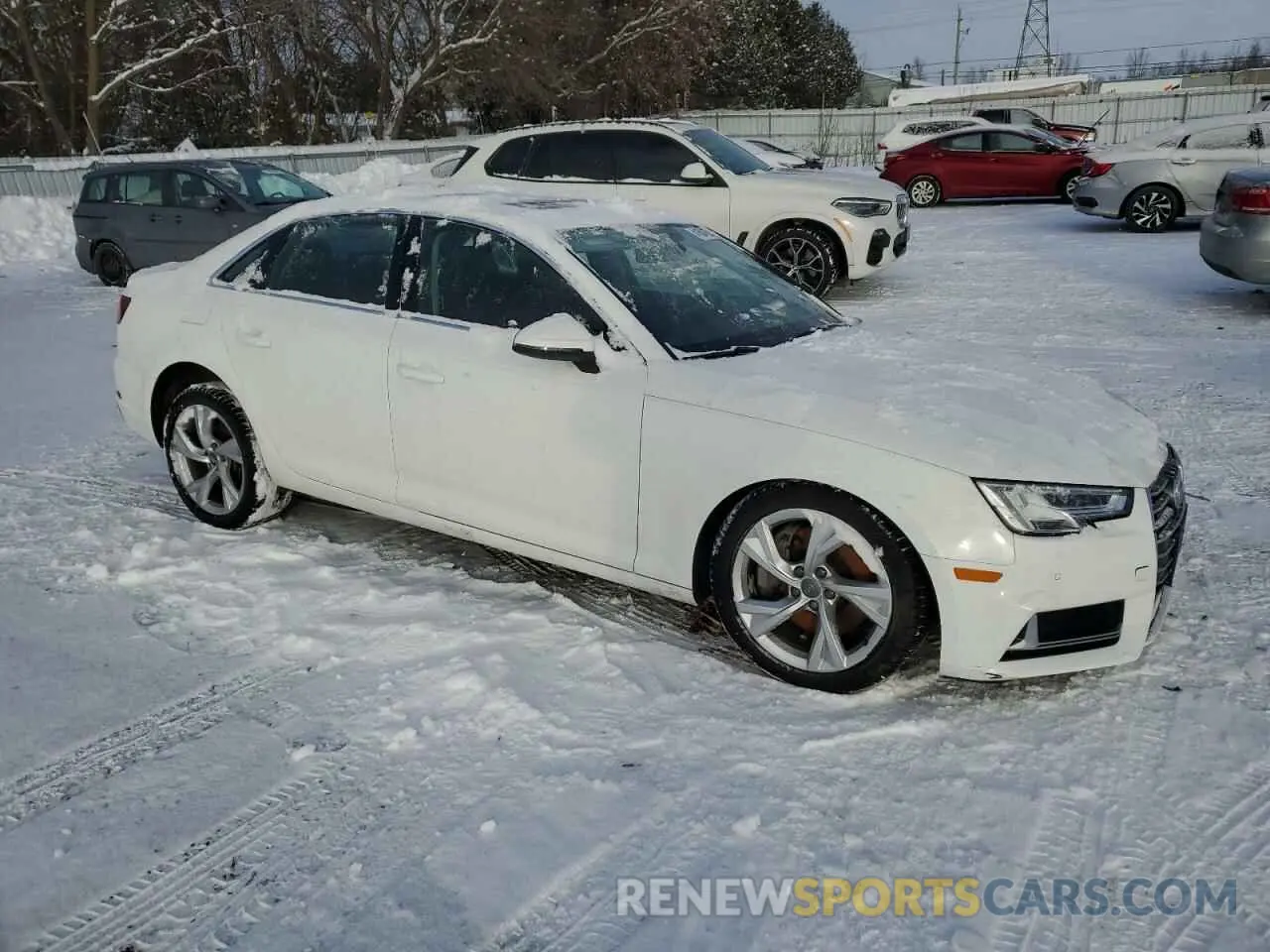 4 fotografías del automóvil dañado WAUBNAF40KN011030 AUDI A4 2019