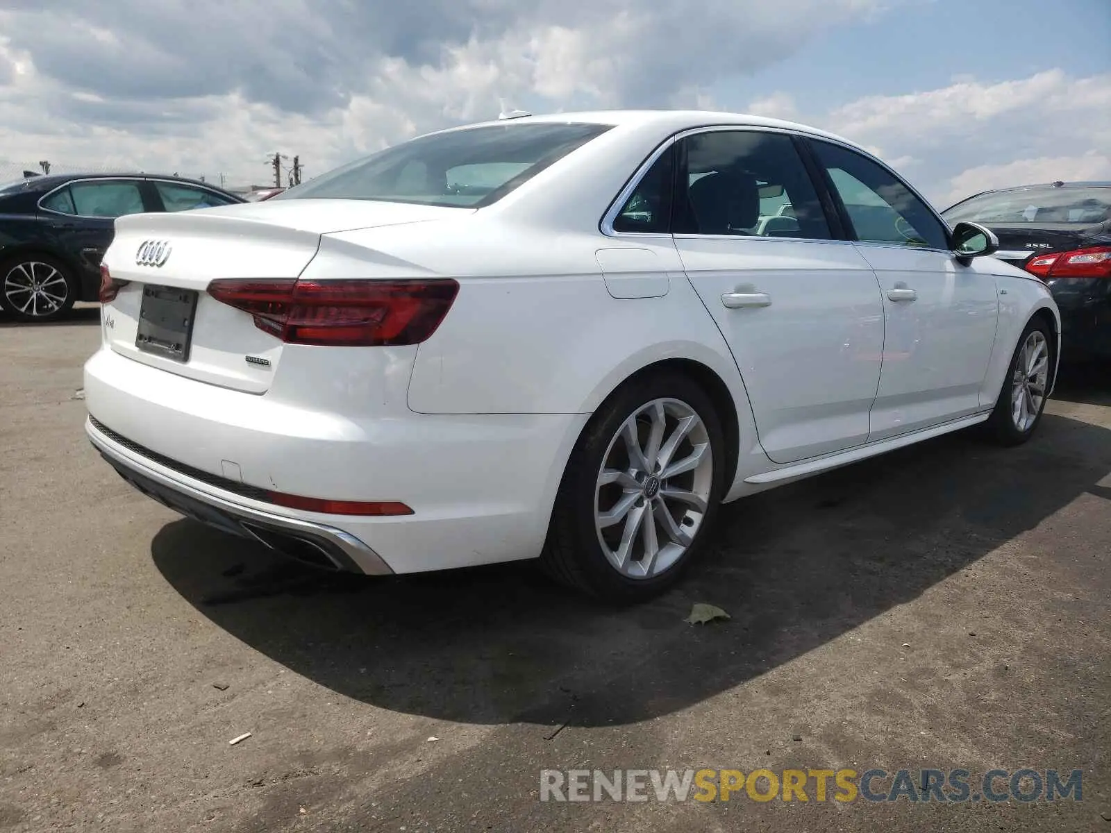 4 fotografías del automóvil dañado WAUDNAF43KN006185 AUDI A4 2019