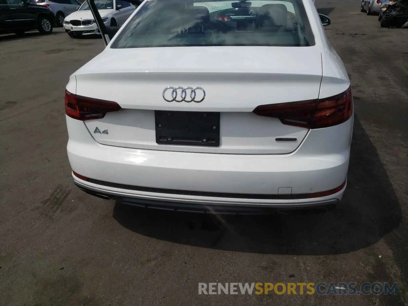 9 fotografías del automóvil dañado WAUDNAF43KN006185 AUDI A4 2019