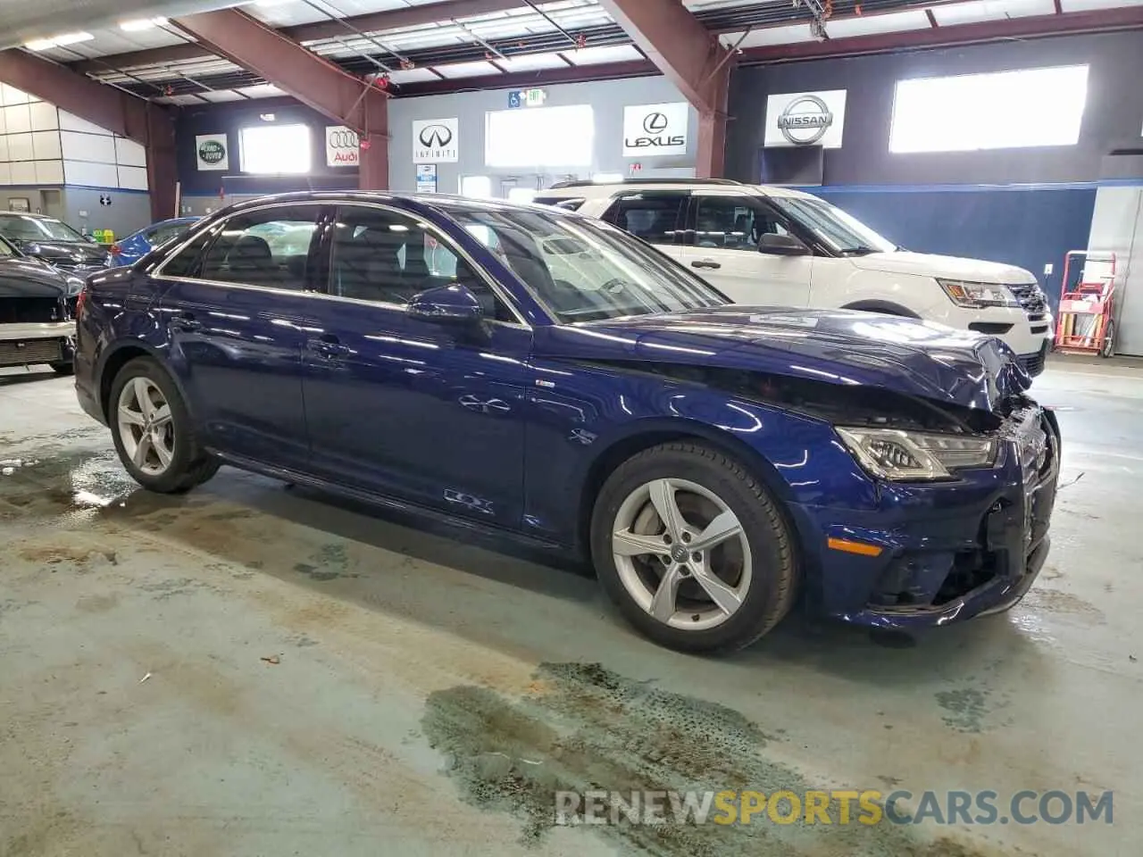 4 fotografías del automóvil dañado WAUDNAF44KA101930 AUDI A4 2019