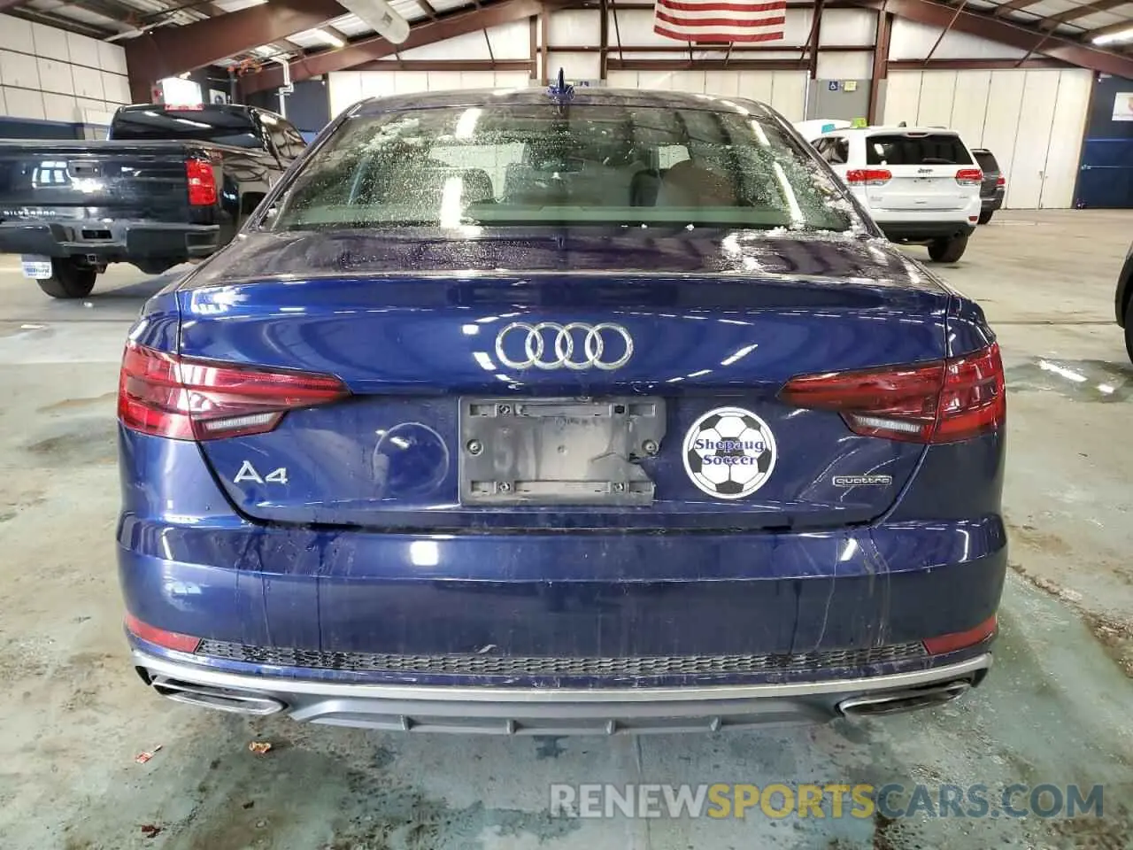 6 fotografías del automóvil dañado WAUDNAF44KA101930 AUDI A4 2019
