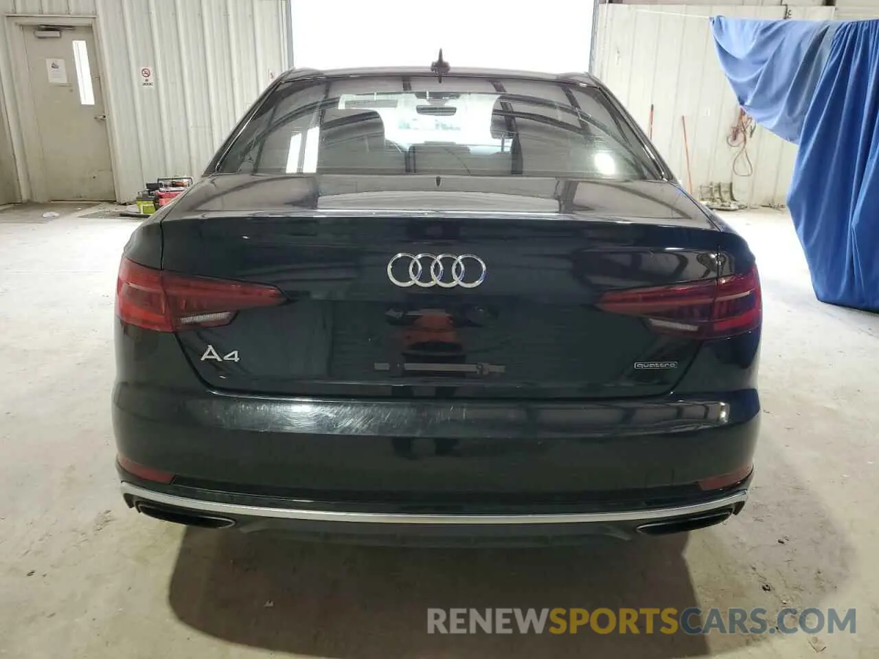 6 fotografías del automóvil dañado WAUDNAF44KN018264 AUDI A4 2019