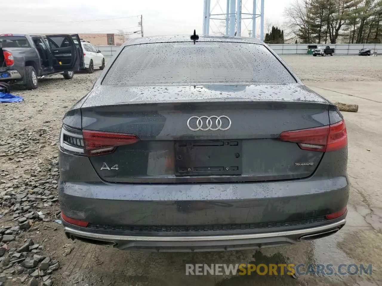 6 fotografías del automóvil dañado WAUDNAF45KA007040 AUDI A4 2019