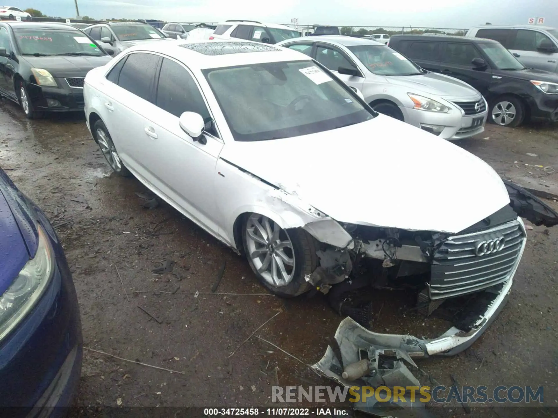 1 fotografías del automóvil dañado WAUDNAF46KN005998 AUDI A4 2019