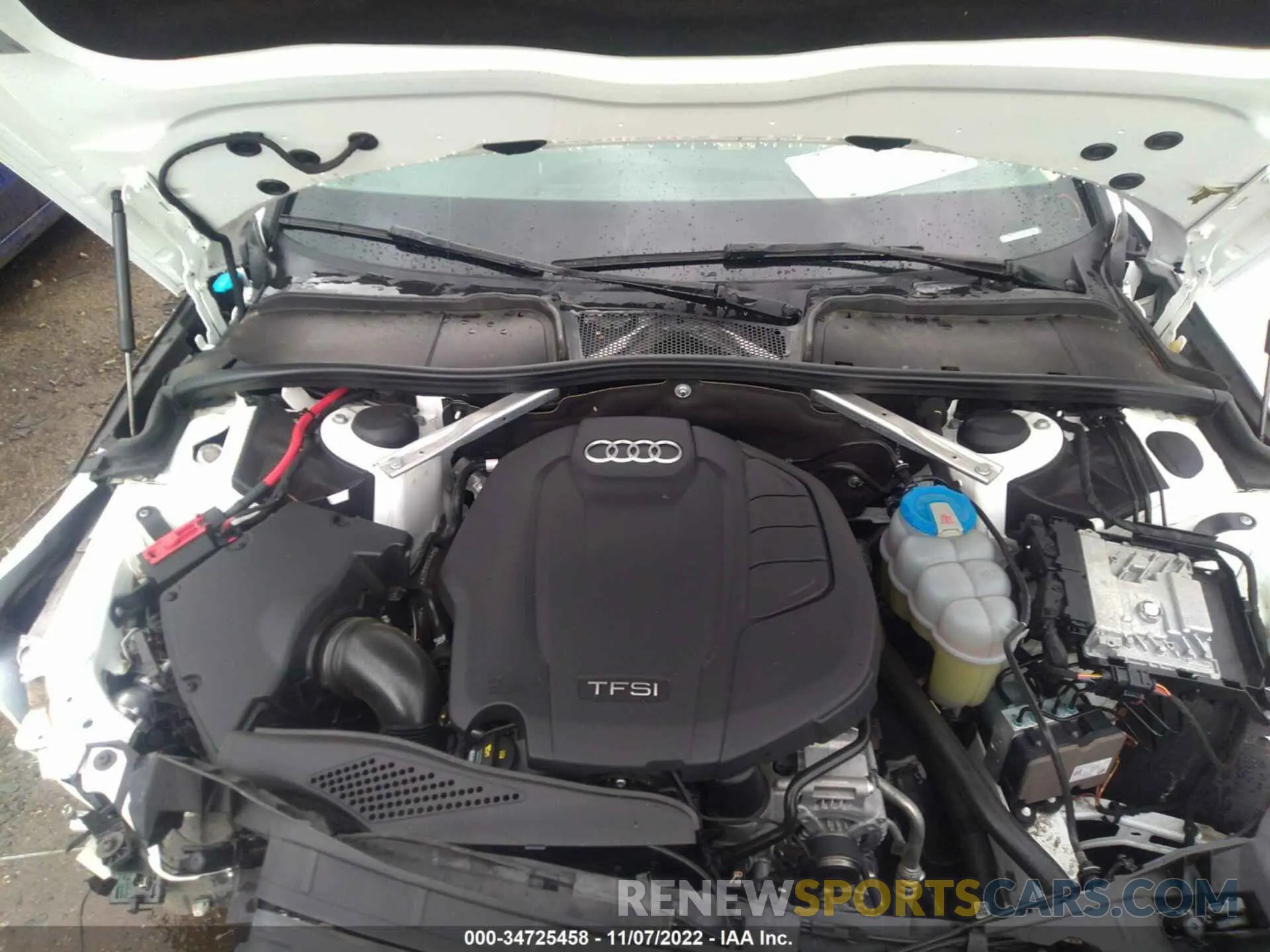 10 fotografías del automóvil dañado WAUDNAF46KN005998 AUDI A4 2019
