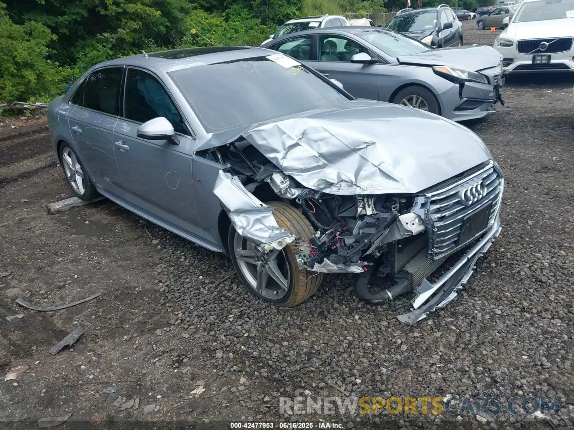 1 fotografías del automóvil dañado WAUDNAF46KN011574 AUDI A4 2019