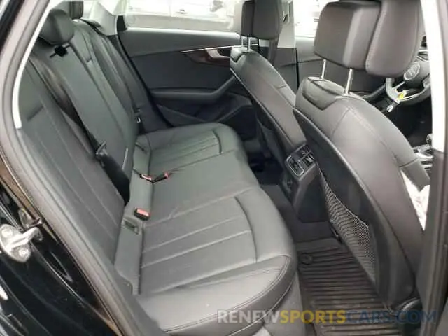 6 fotografías del automóvil dañado WAUDNAF46KN020257 AUDI A4 2019