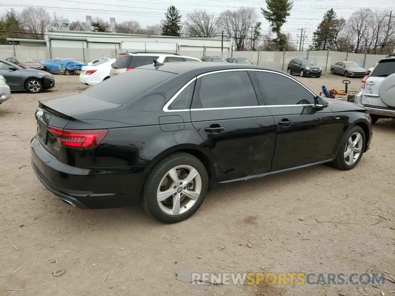3 fotografías del automóvil dañado WAUDNAF4XKA108414 AUDI A4 2019