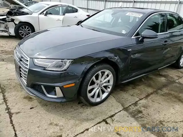 11 fotografías del automóvil dañado WAUDNAF4XKN006300 AUDI A4 2019