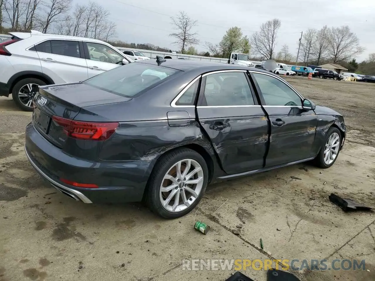 3 fotografías del automóvil dañado WAUDNAF4XKN006300 AUDI A4 2019