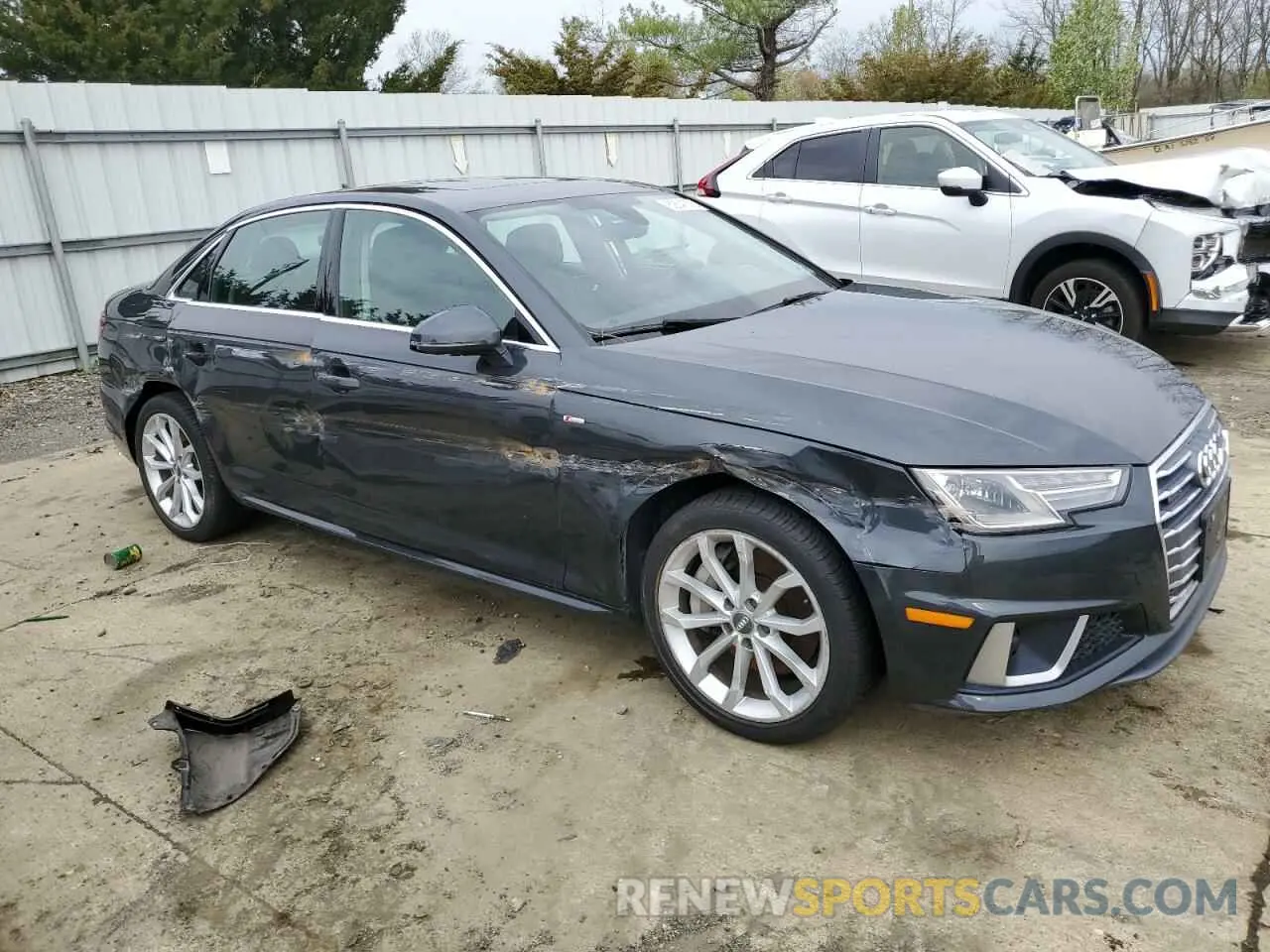 4 fotografías del automóvil dañado WAUDNAF4XKN006300 AUDI A4 2019