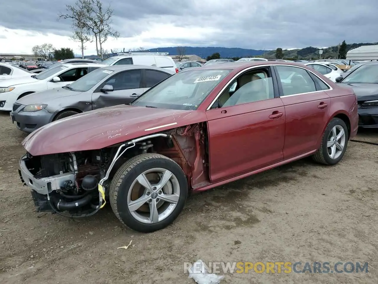1 fotografías del automóvil dañado WAUDNAF4XKN018883 AUDI A4 2019