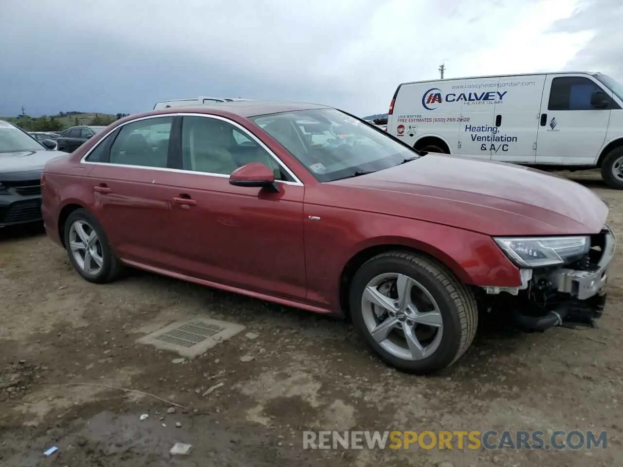4 fotografías del automóvil dañado WAUDNAF4XKN018883 AUDI A4 2019