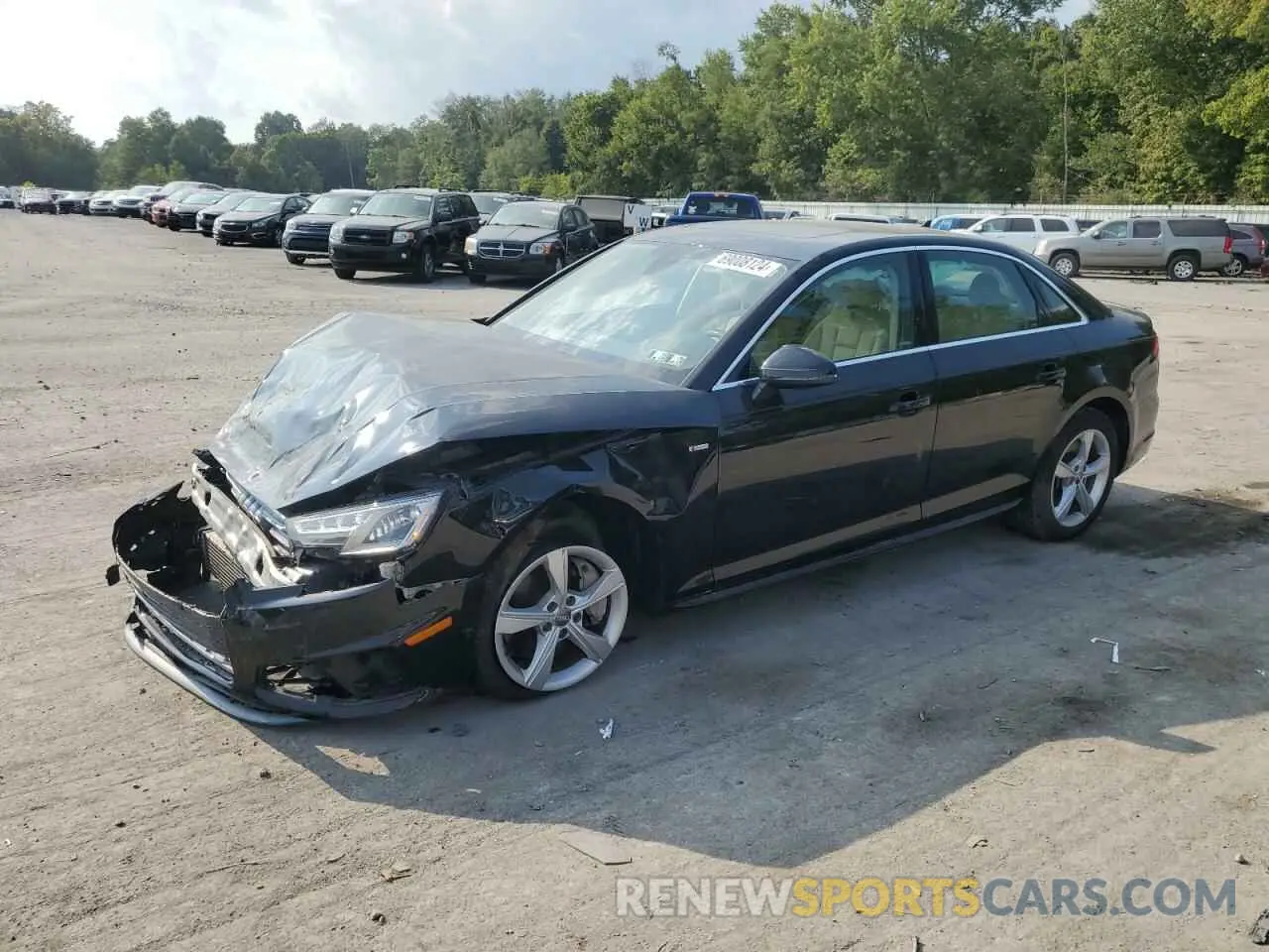 1 fotografías del automóvil dañado WAUDNAF4XKN019936 AUDI A4 2019