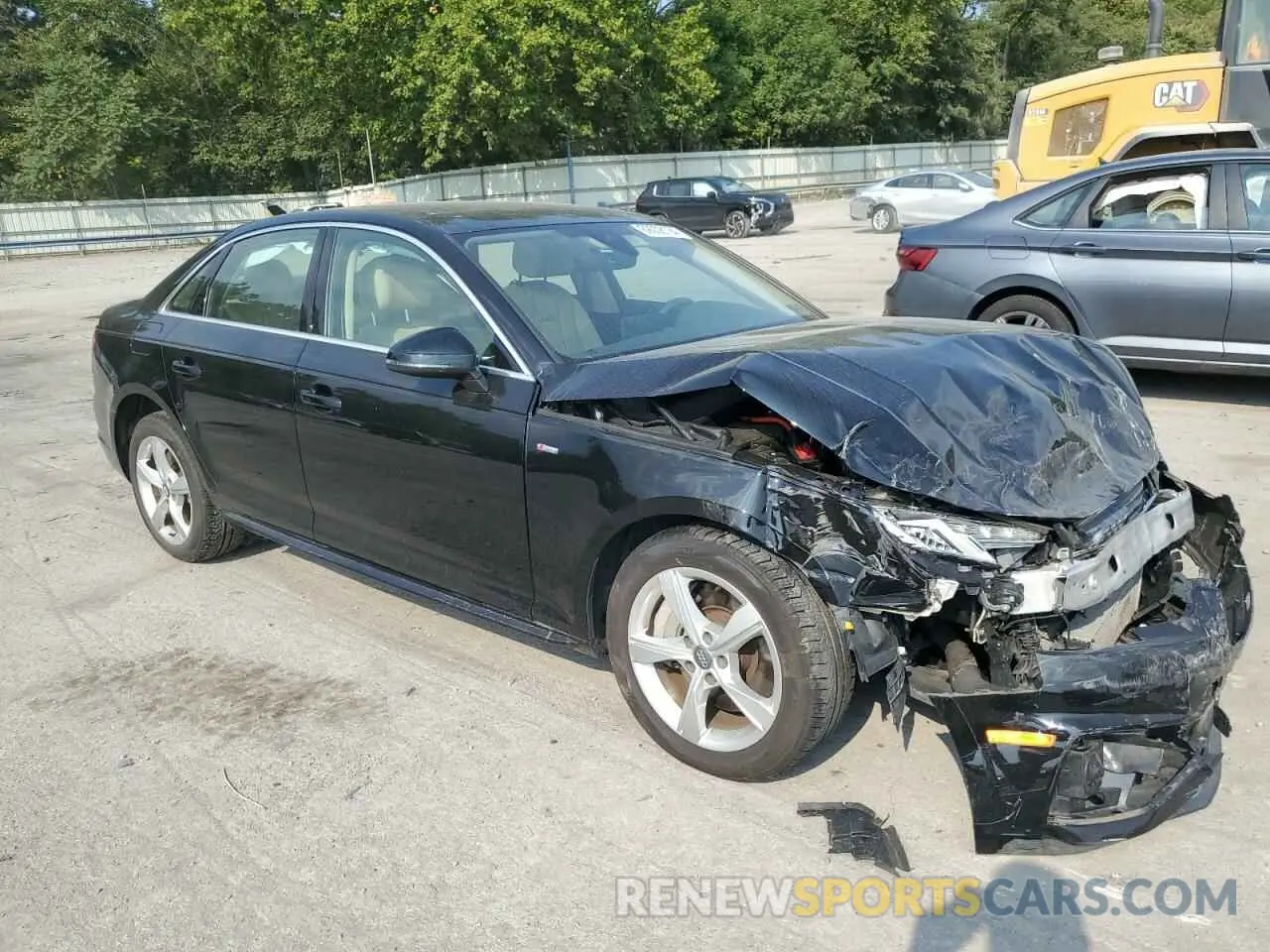 4 fotografías del automóvil dañado WAUDNAF4XKN019936 AUDI A4 2019