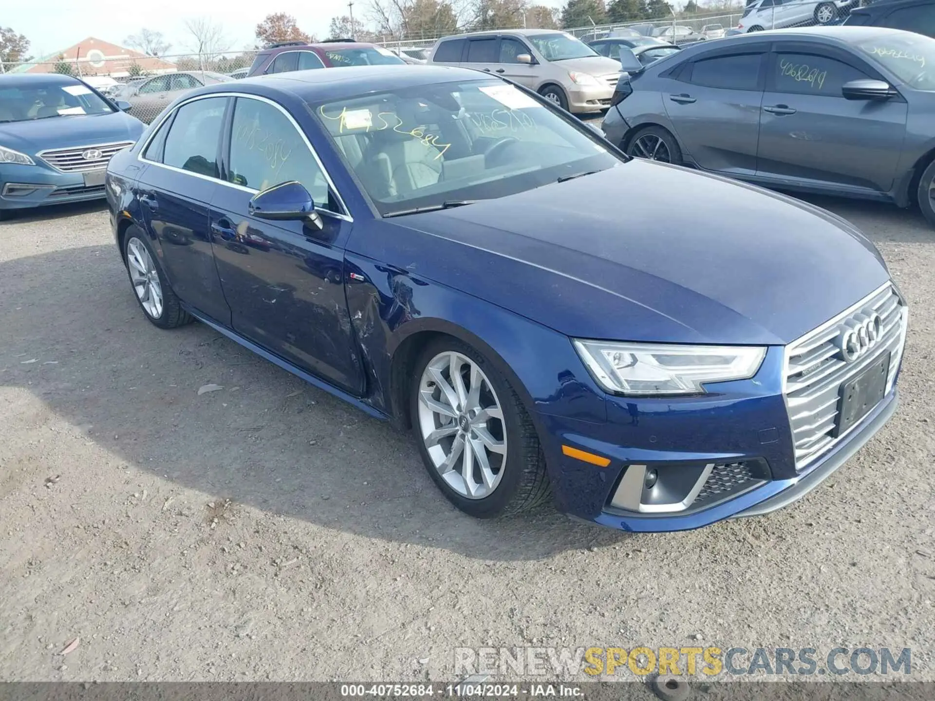 1 fotografías del automóvil dañado WAUENAF40KA066775 AUDI A4 2019