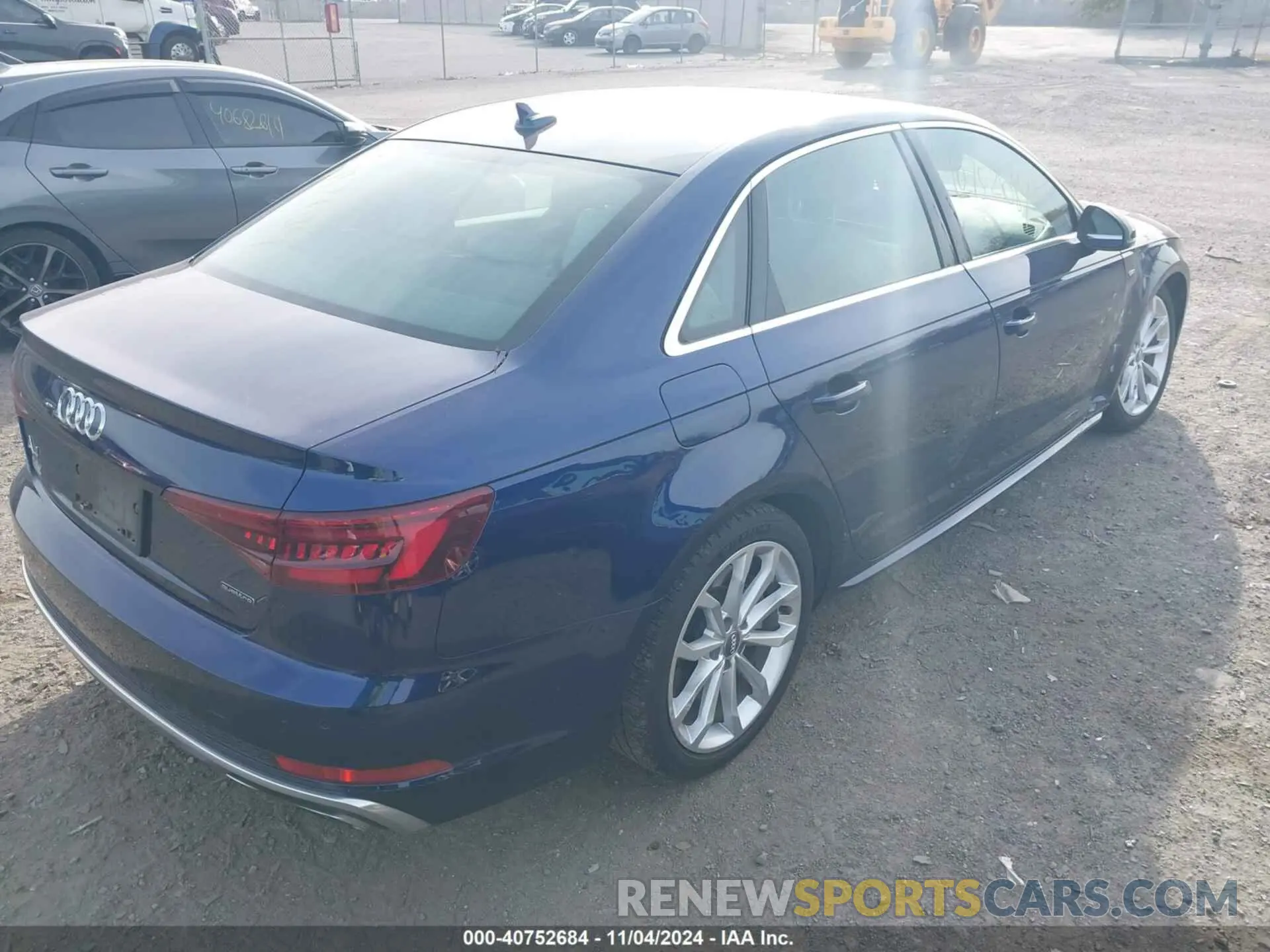4 fotografías del automóvil dañado WAUENAF40KA066775 AUDI A4 2019