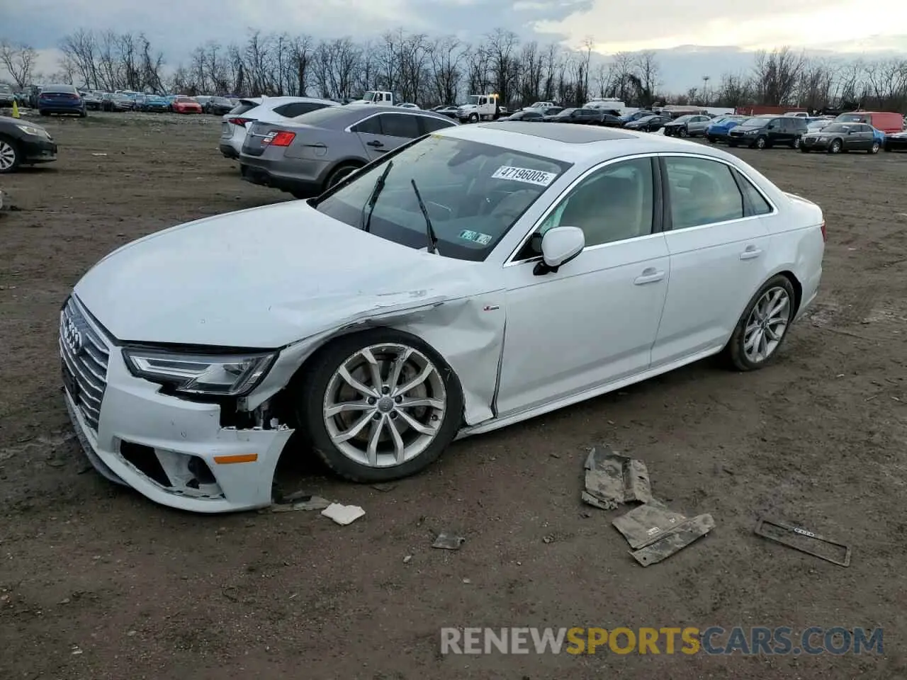 1 fotografías del automóvil dañado WAUENAF40KA111665 AUDI A4 2019
