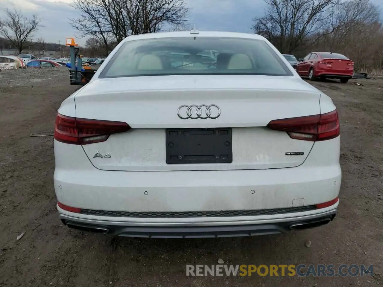 6 fotografías del automóvil dañado WAUENAF40KA111665 AUDI A4 2019