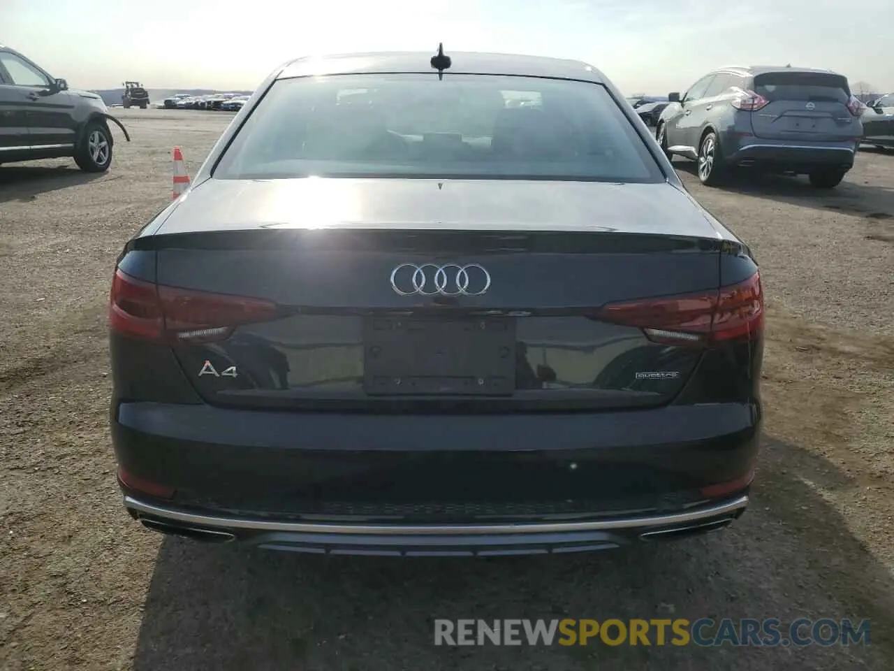 6 fotografías del automóvil dañado WAUENAF40KN002714 AUDI A4 2019
