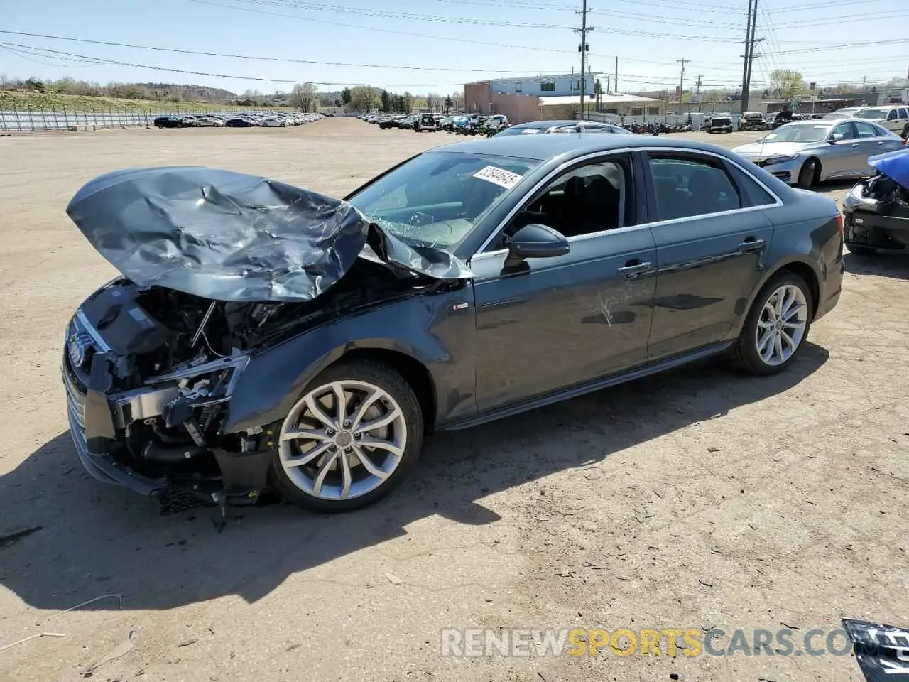 1 fotografías del automóvil dañado WAUENAF40KN015544 AUDI A4 2019