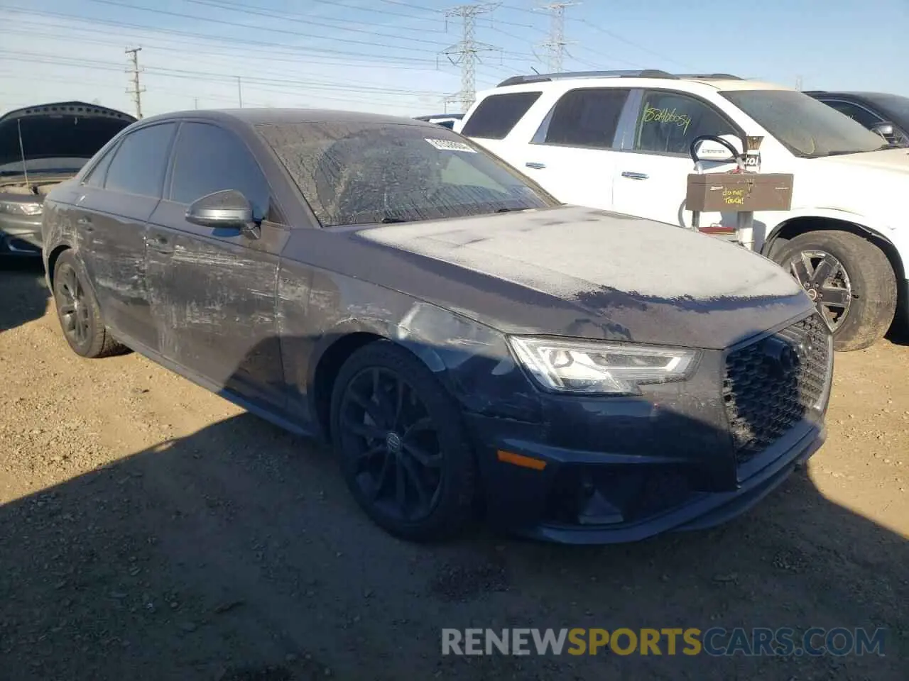 4 fotografías del automóvil dañado WAUENAF41KN002527 AUDI A4 2019