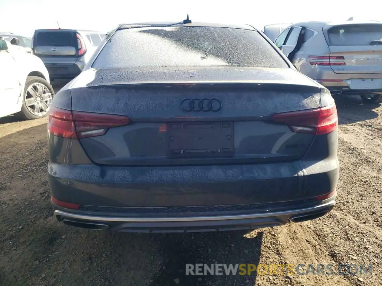 6 fotografías del automóvil dañado WAUENAF41KN002527 AUDI A4 2019