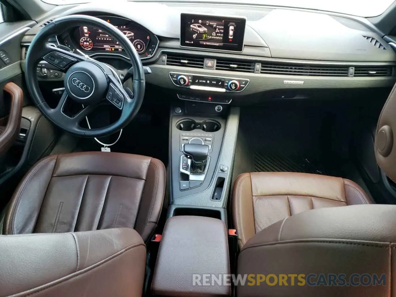 8 fotografías del automóvil dañado WAUENAF41KN007050 AUDI A4 2019