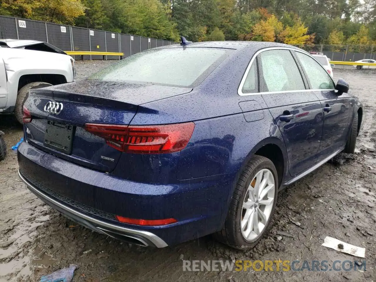 4 fotografías del automóvil dañado WAUENAF42KA116074 AUDI A4 2019
