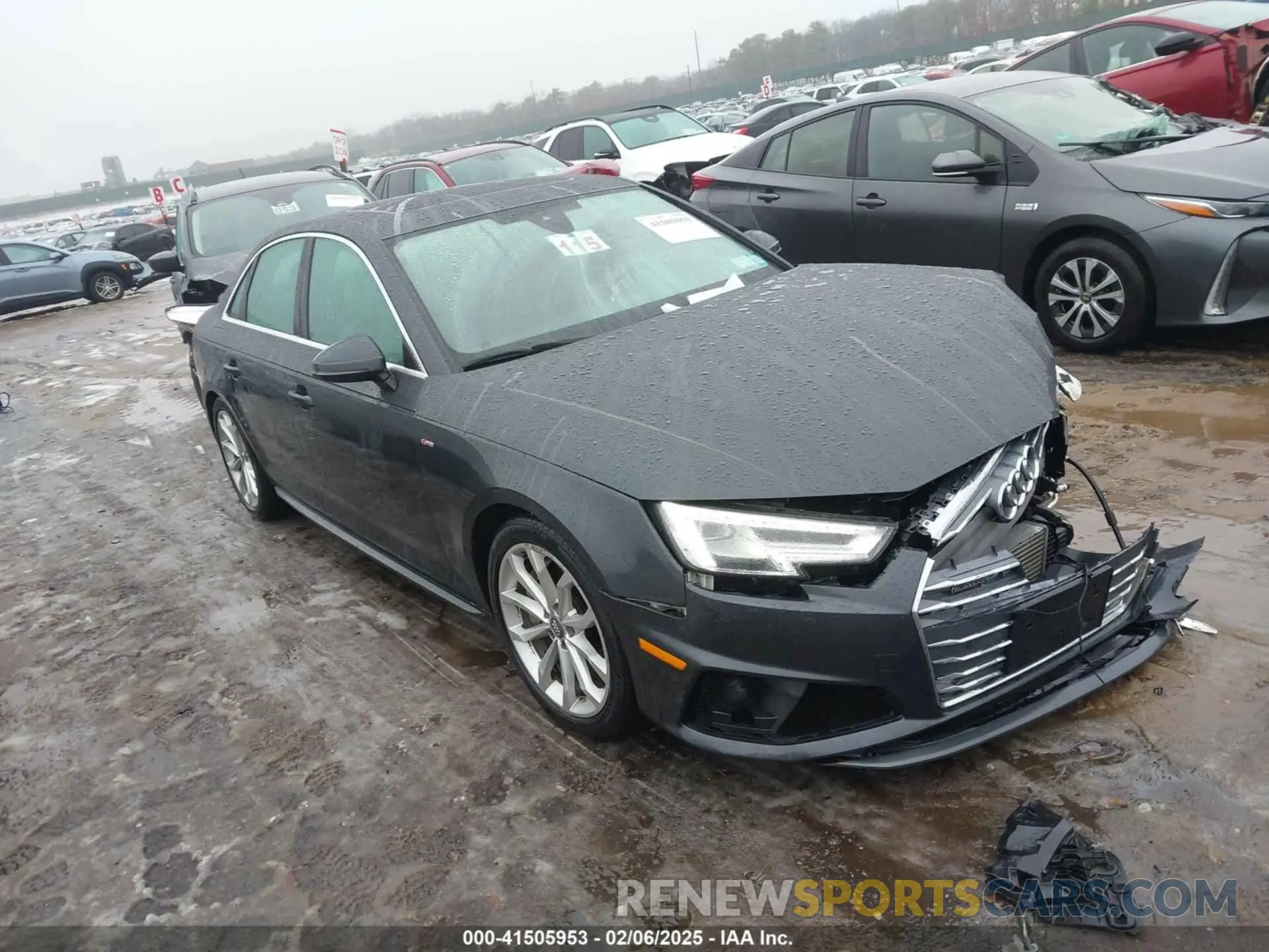 1 fotografías del automóvil dañado WAUENAF42KN012581 AUDI A4 2019