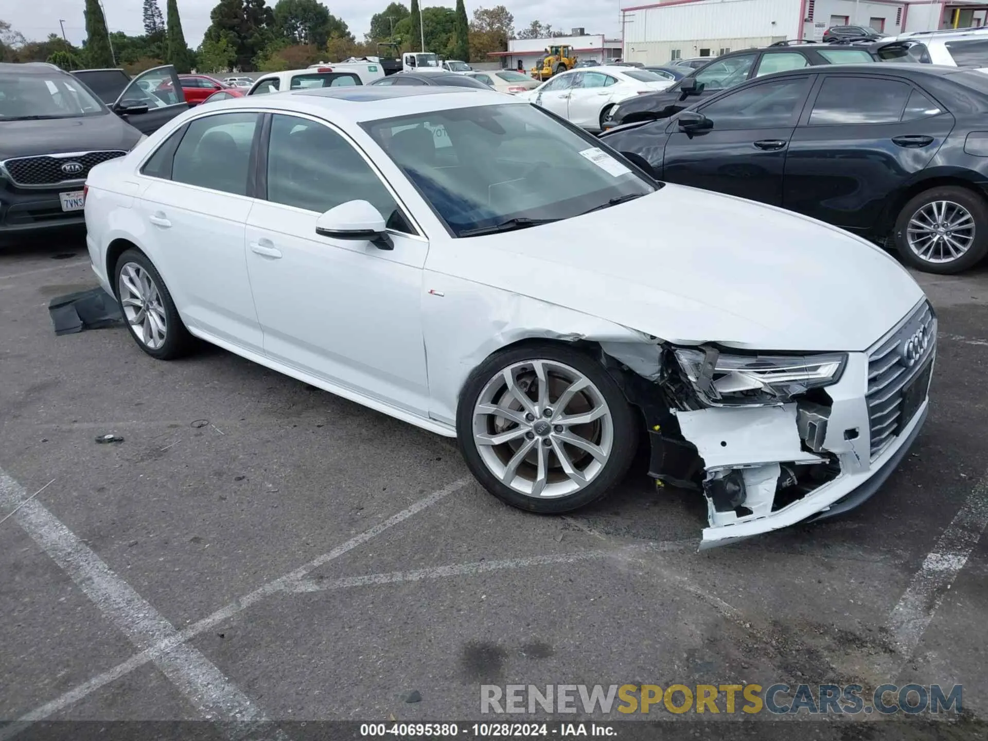 1 fotografías del automóvil dañado WAUENAF42KN013293 AUDI A4 2019