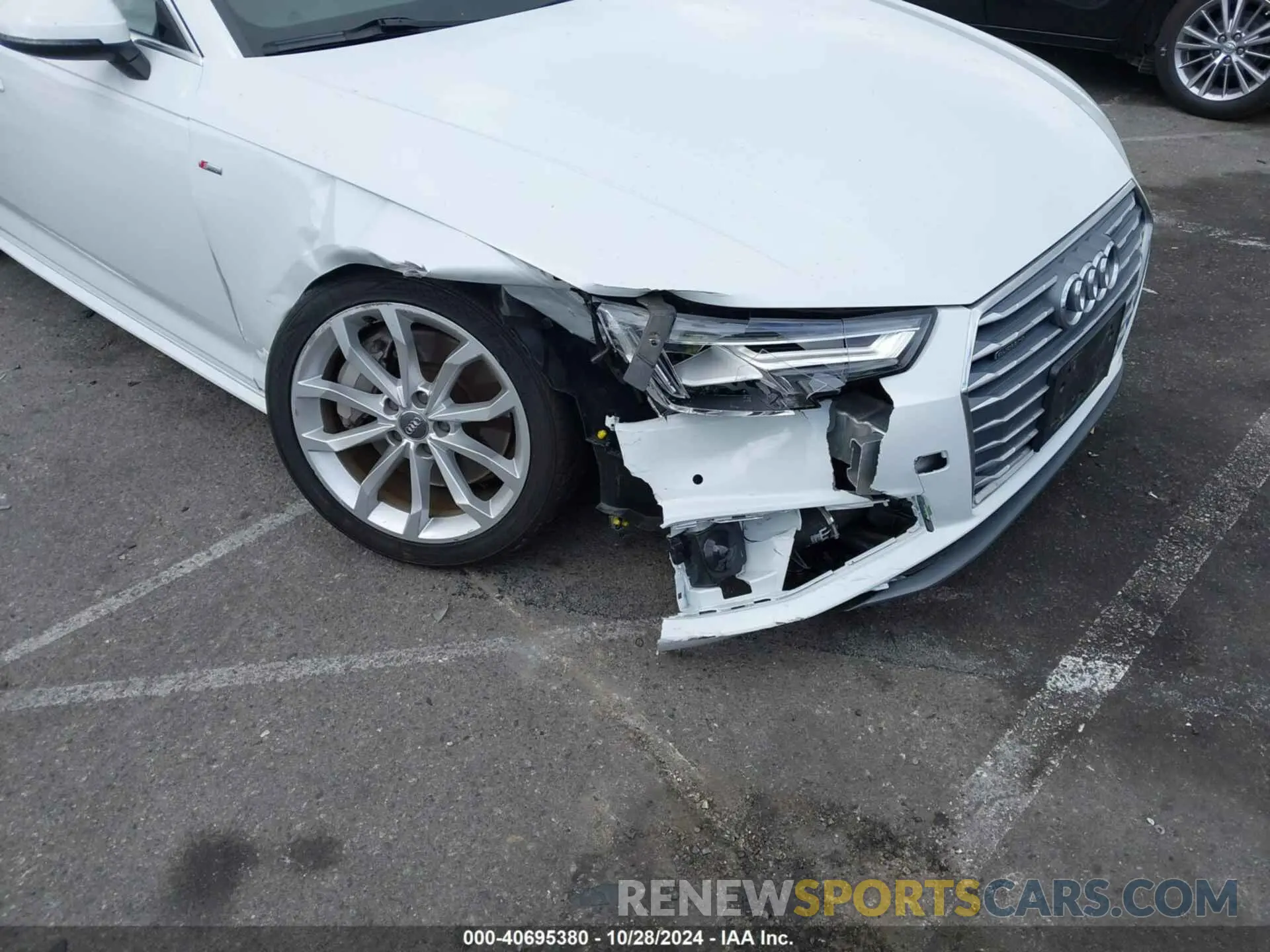 6 fotografías del automóvil dañado WAUENAF42KN013293 AUDI A4 2019
