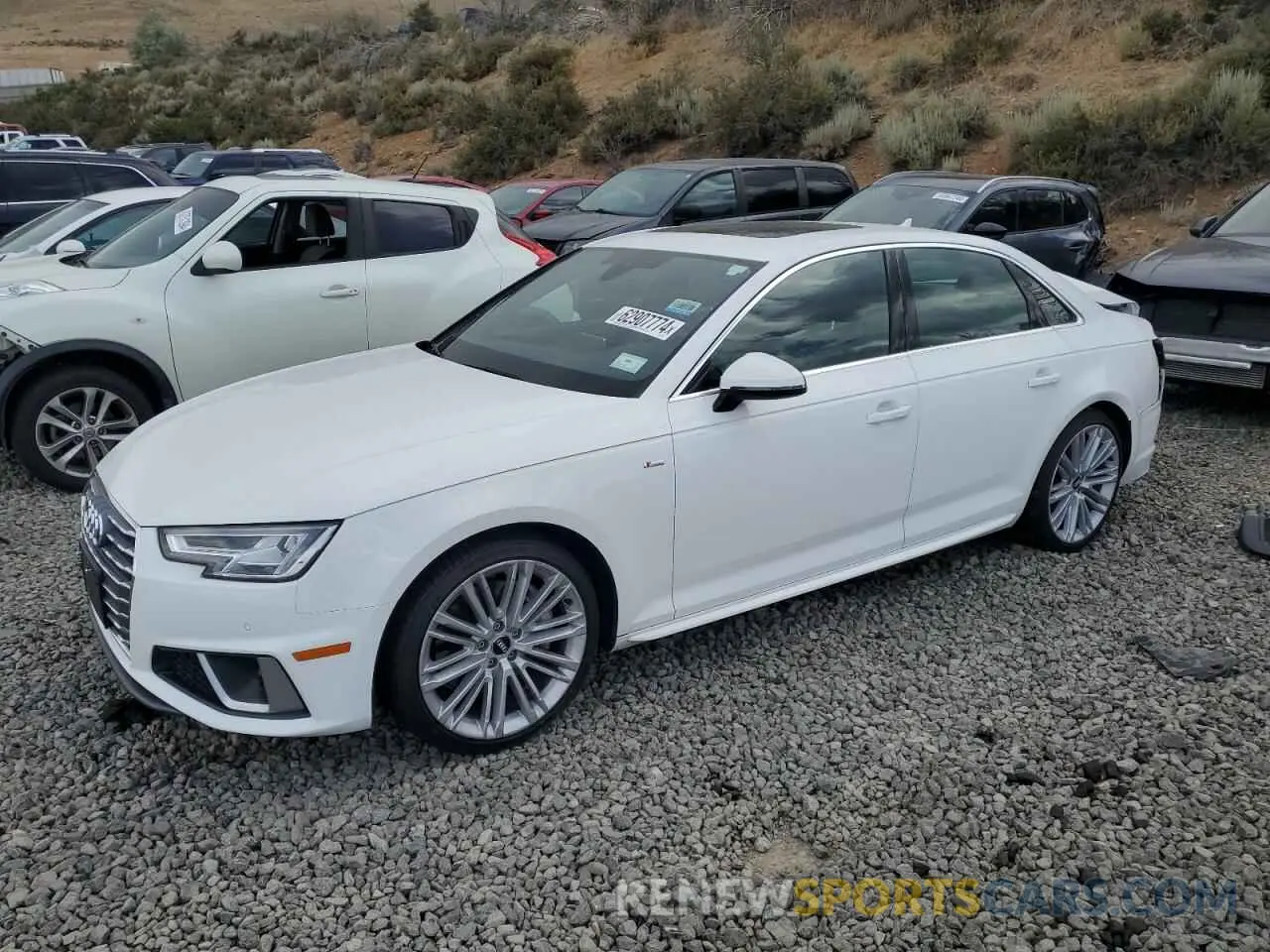 1 fotografías del automóvil dañado WAUENAF42KN016971 AUDI A4 2019