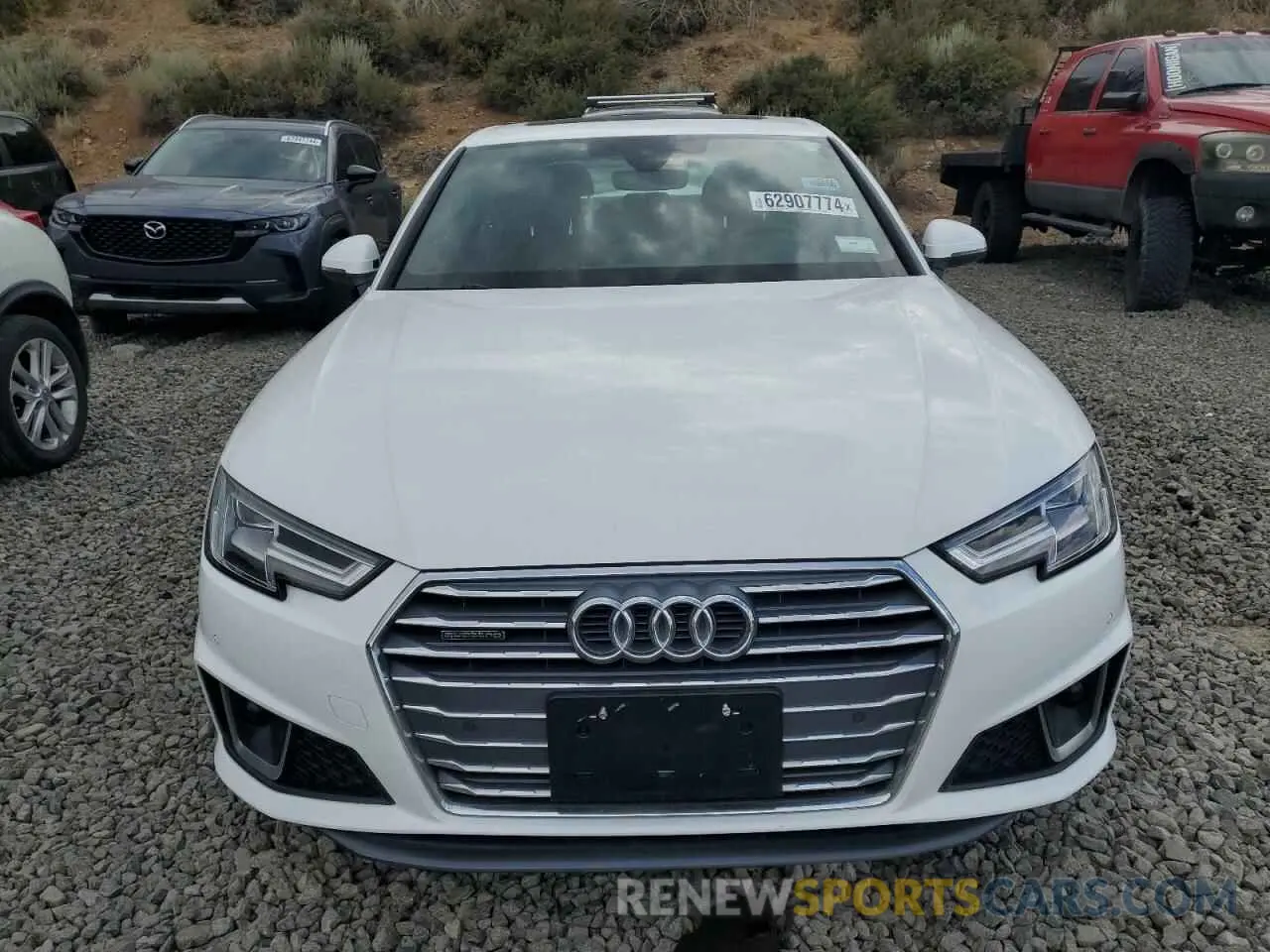 5 fotografías del automóvil dañado WAUENAF42KN016971 AUDI A4 2019