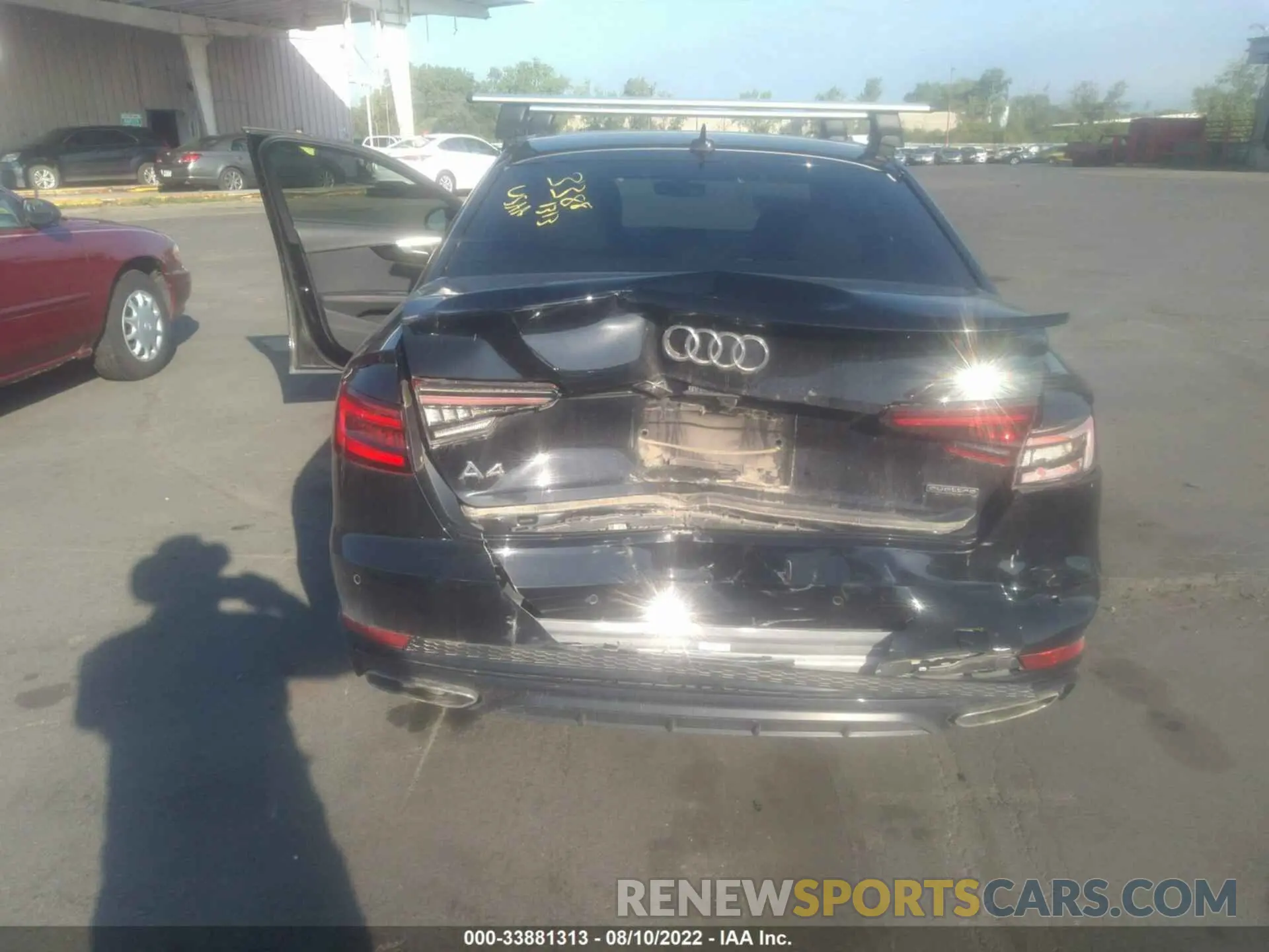6 fotografías del automóvil dañado WAUENAF42KN018137 AUDI A4 2019