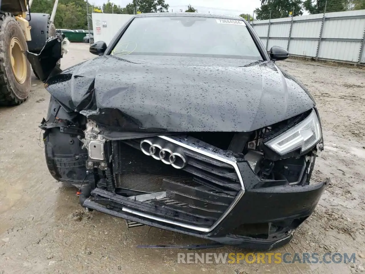 5 fotografías del automóvil dañado WAUENAF42KN020843 AUDI A4 2019