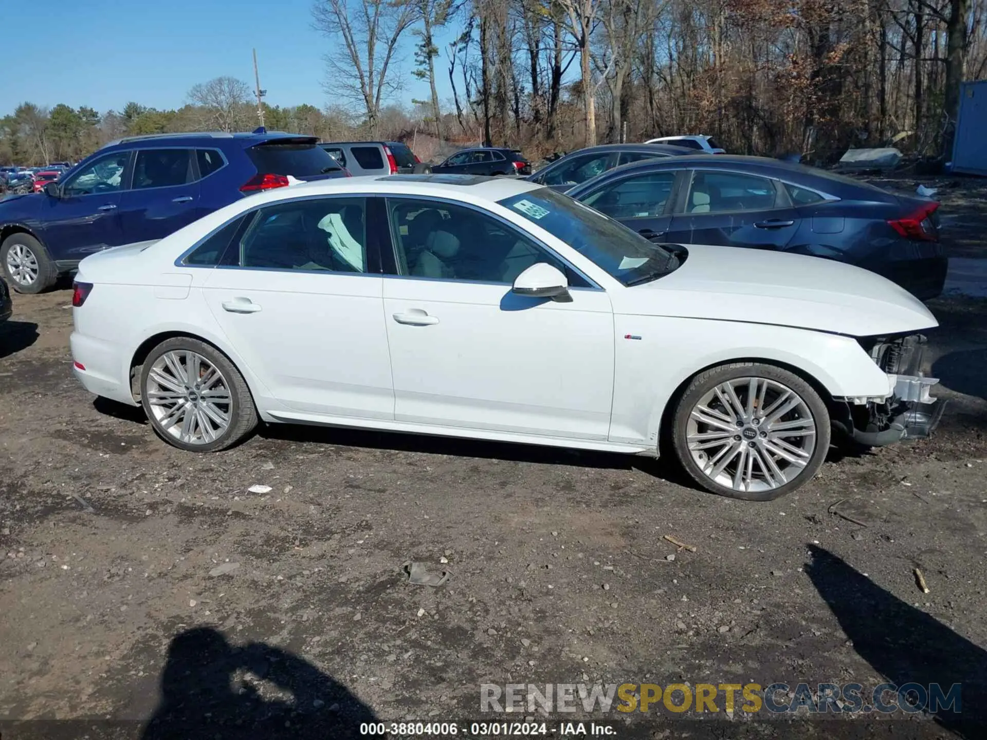 13 fotografías del automóvil dañado WAUENAF44KA070084 AUDI A4 2019