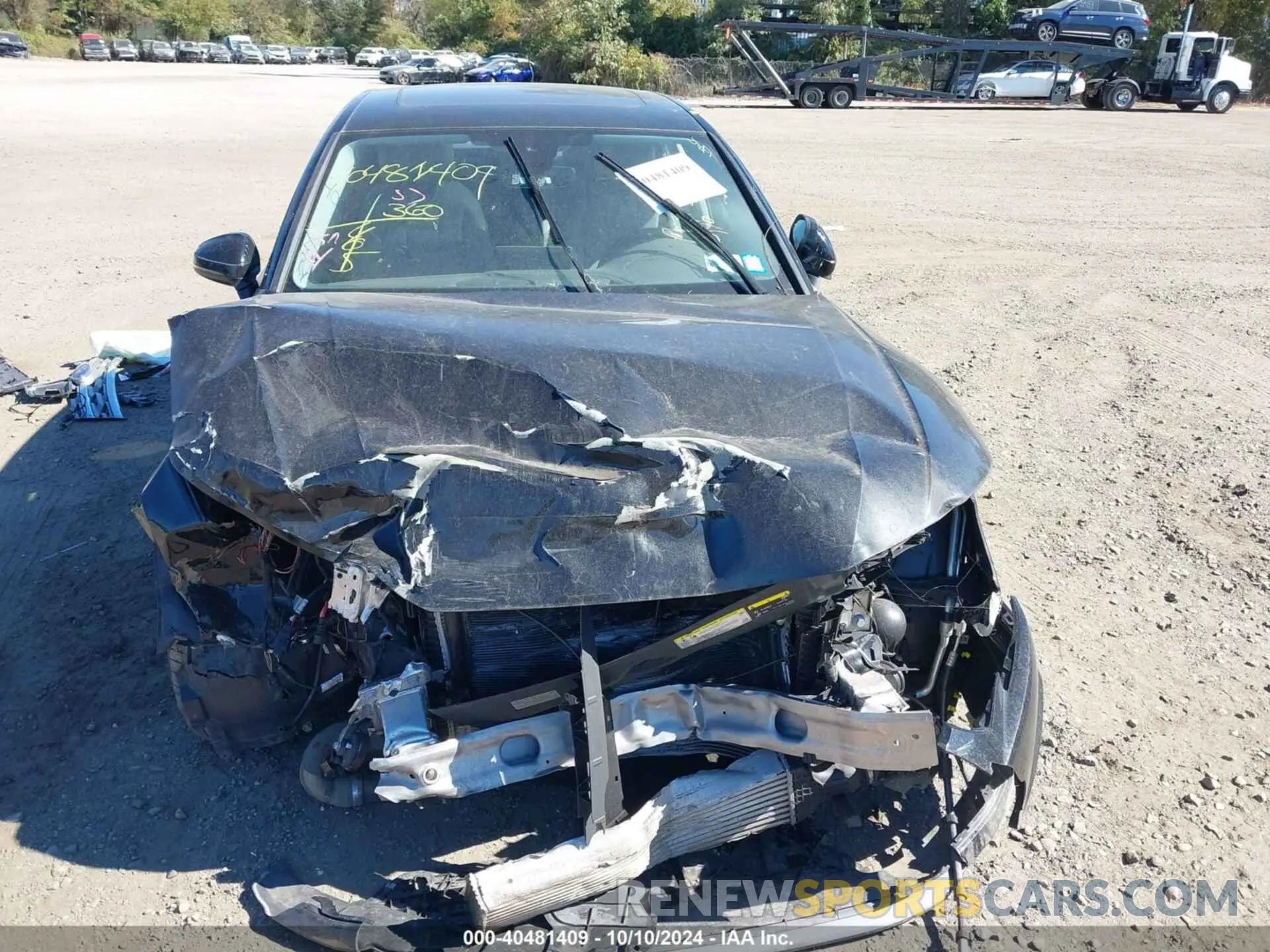 11 fotografías del automóvil dañado WAUENAF44KN016048 AUDI A4 2019