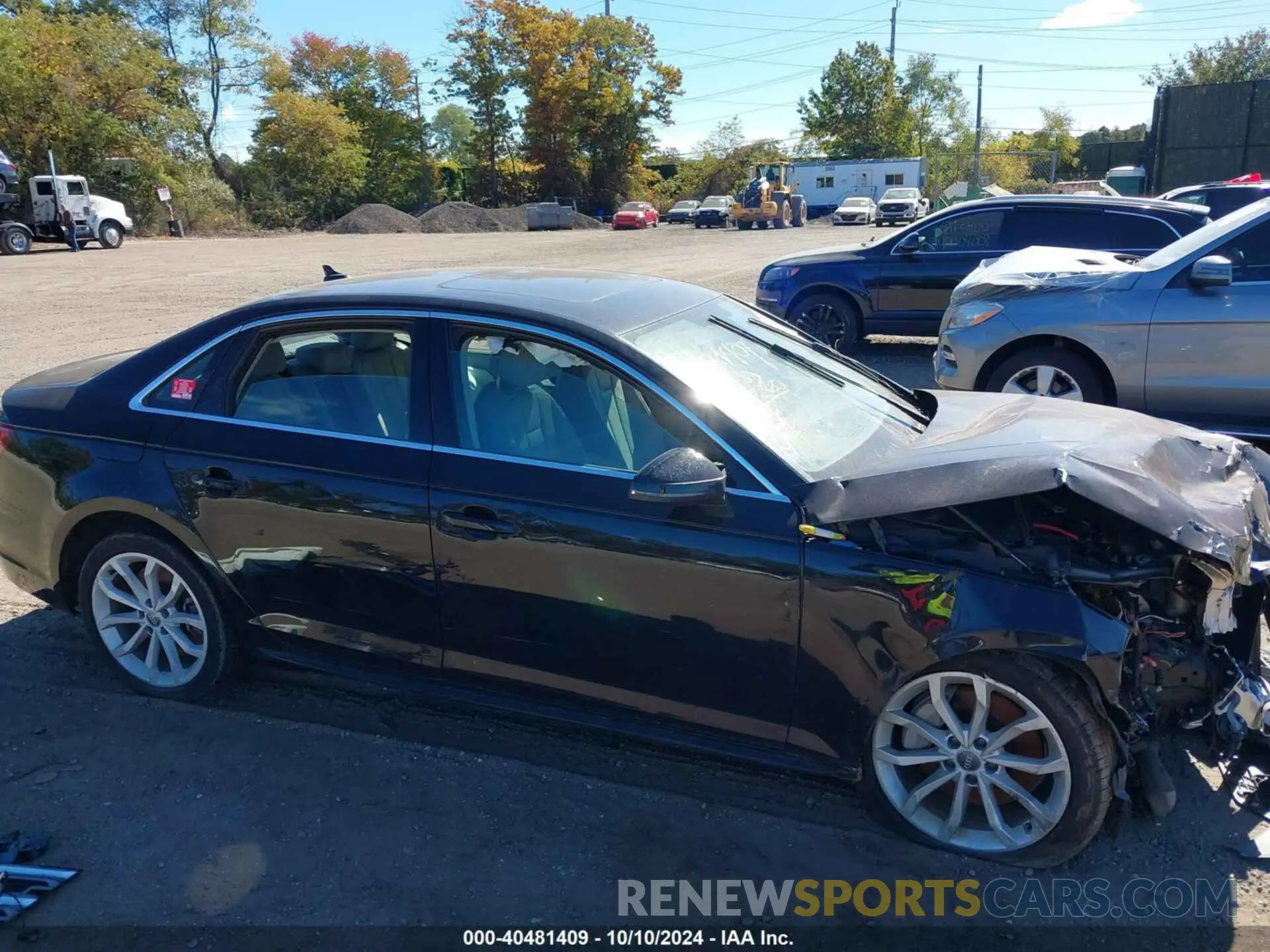 12 fotografías del automóvil dañado WAUENAF44KN016048 AUDI A4 2019