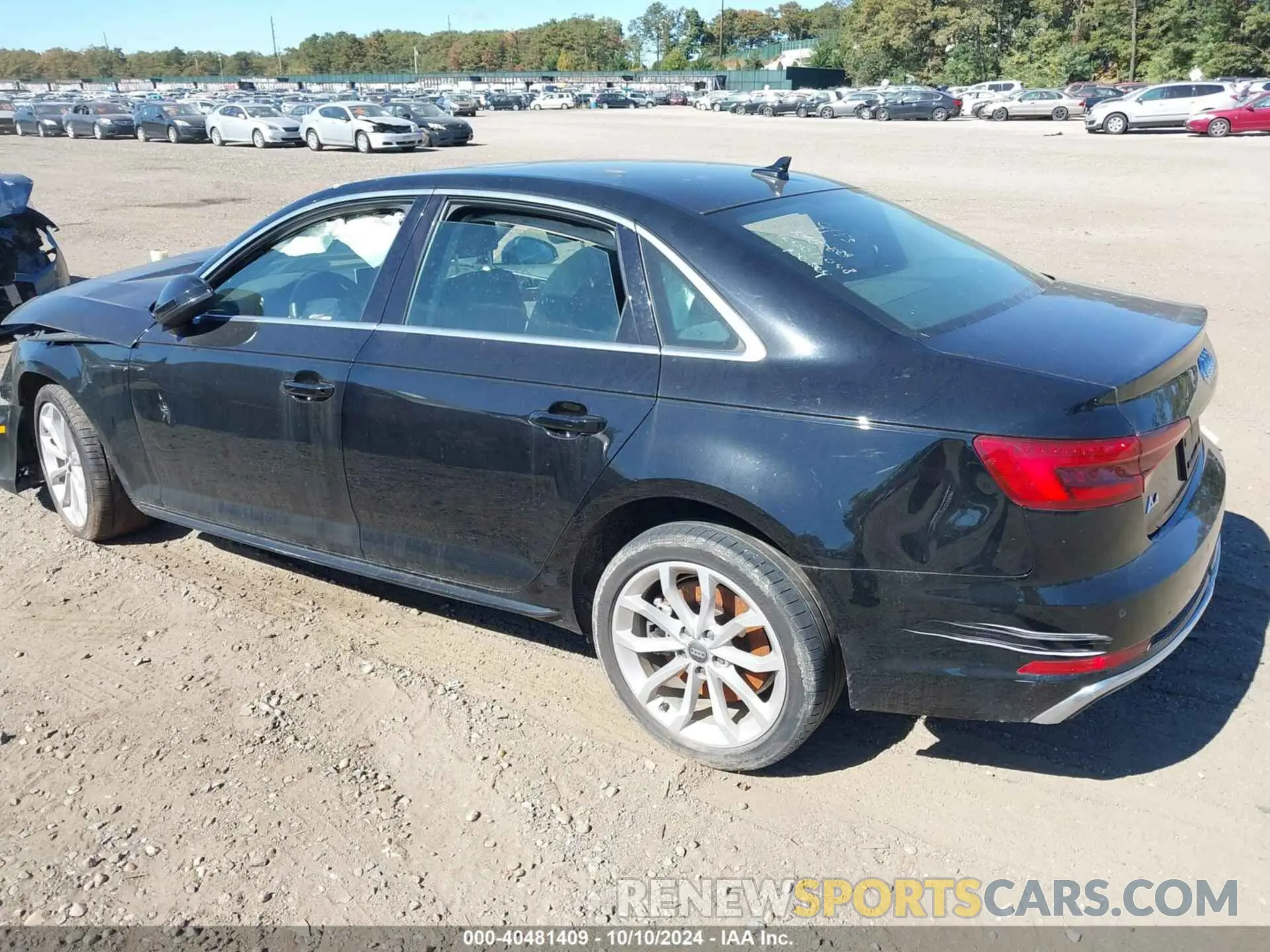 3 fotografías del automóvil dañado WAUENAF44KN016048 AUDI A4 2019