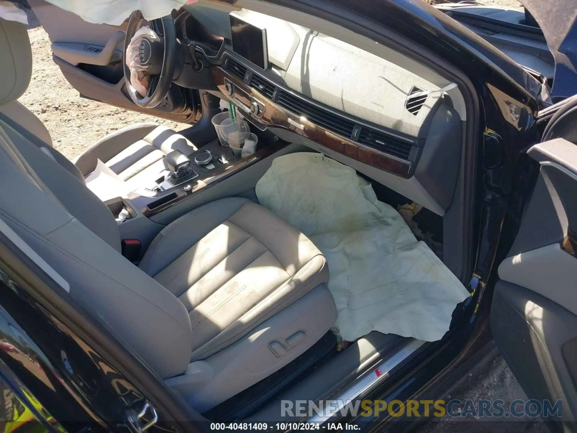5 fotografías del automóvil dañado WAUENAF44KN016048 AUDI A4 2019