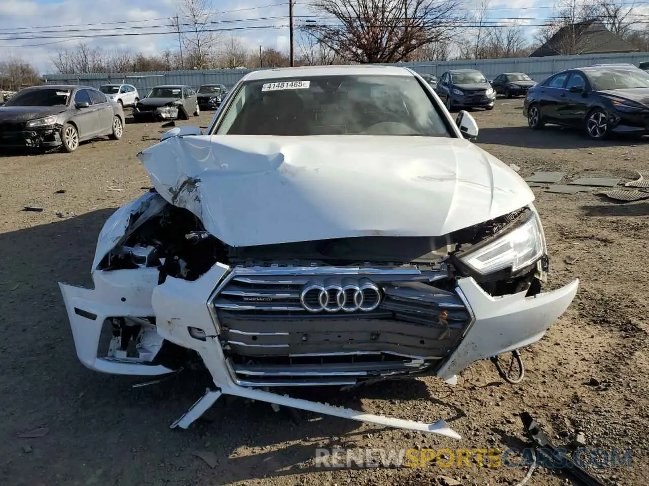 5 fotografías del automóvil dañado WAUENAF45KA027051 AUDI A4 2019