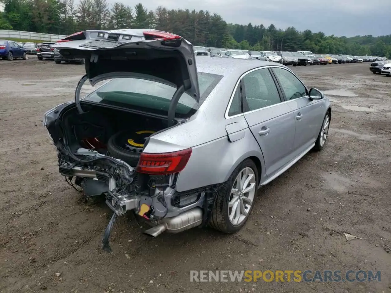 4 fotografías del automóvil dañado WAUENAF45KA096919 AUDI A4 2019