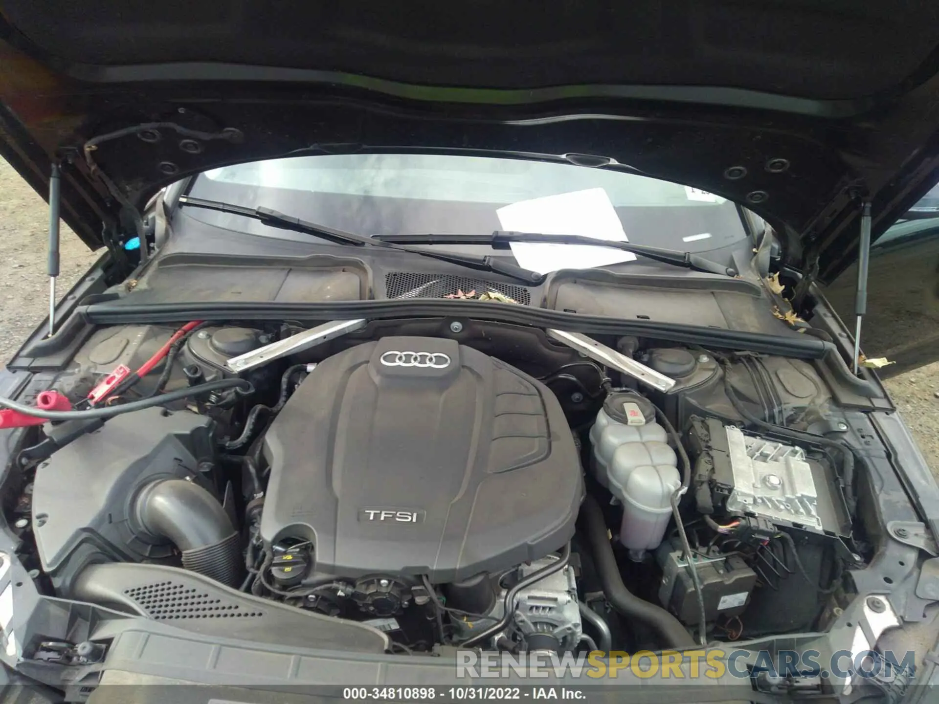 10 fotografías del automóvil dañado WAUENAF45KA106820 AUDI A4 2019