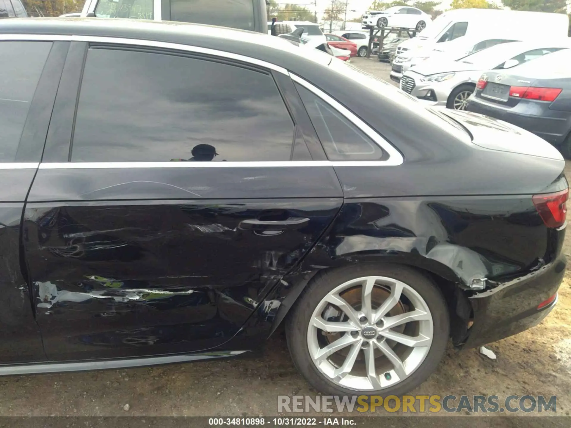 6 fotografías del automóvil dañado WAUENAF45KA106820 AUDI A4 2019