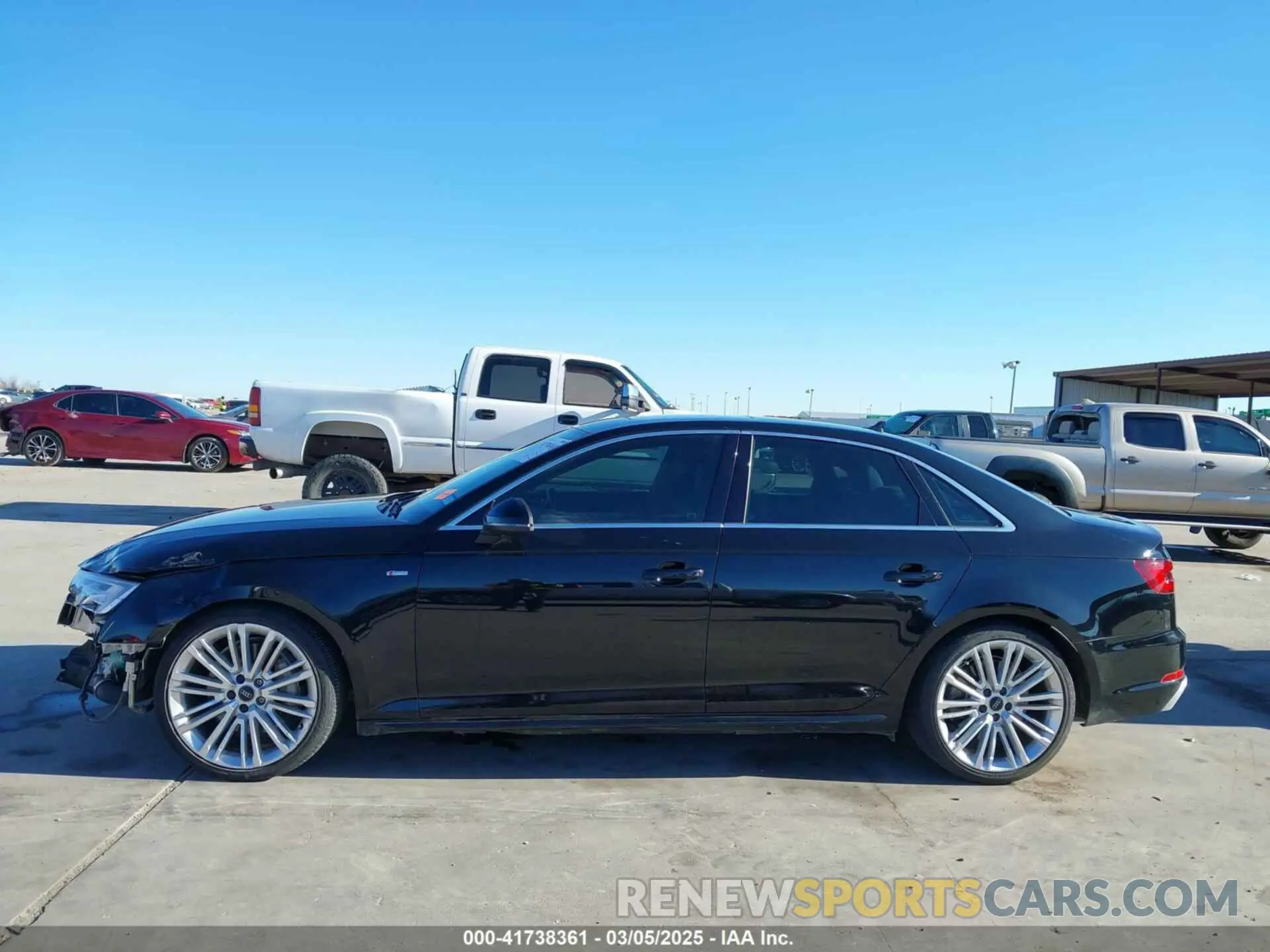 14 fotografías del automóvil dañado WAUENAF46KA035160 AUDI A4 2019